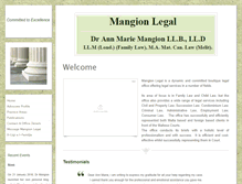 Tablet Screenshot of mangionlegal.com